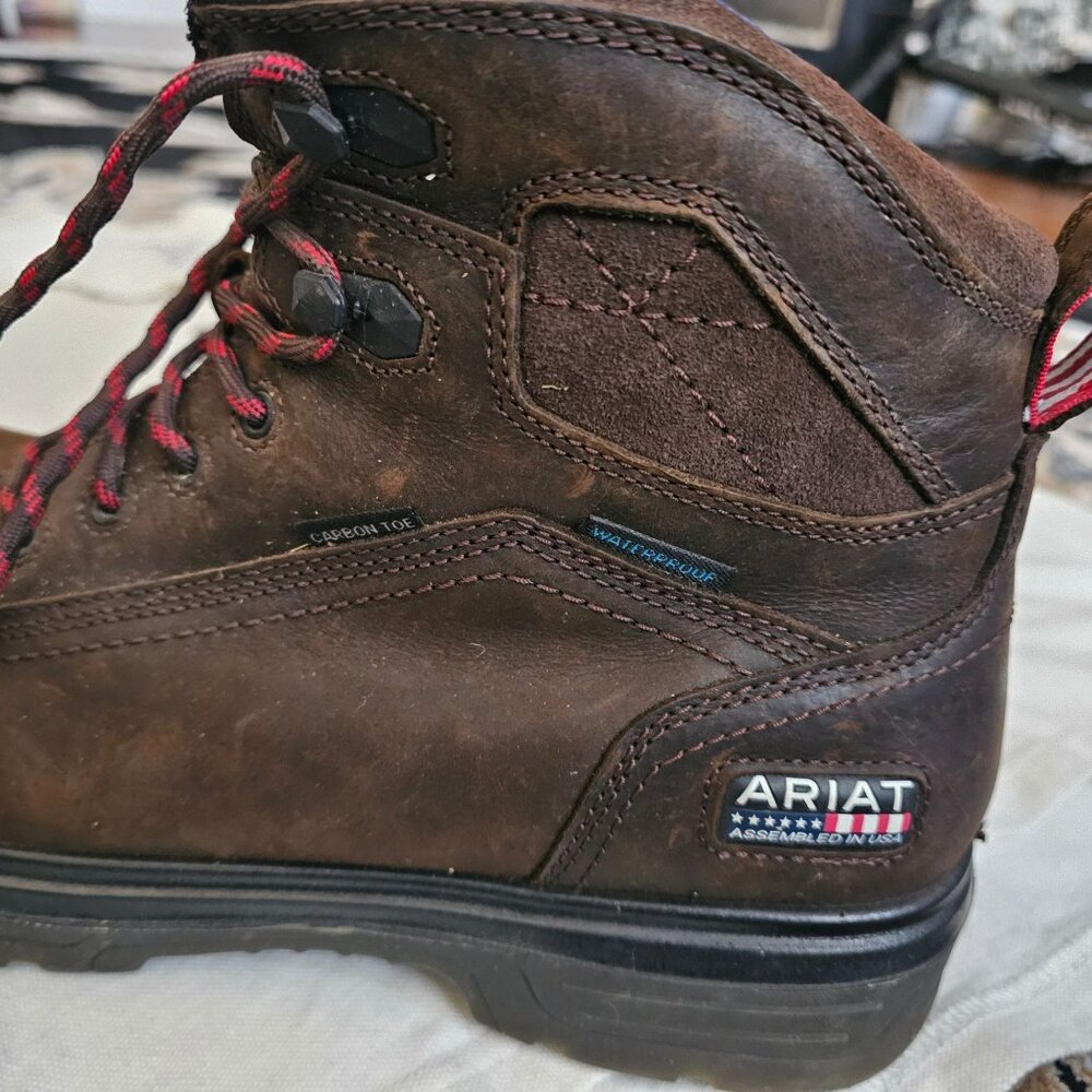 Ariat Turbo 6" USA Assembled Waterproof Composite Carbon Toe Work Boot Size 11EE - Picture 15 of 16